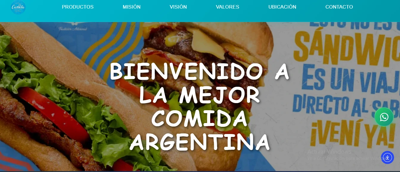 Che Carreta Restaurante: Landing Page