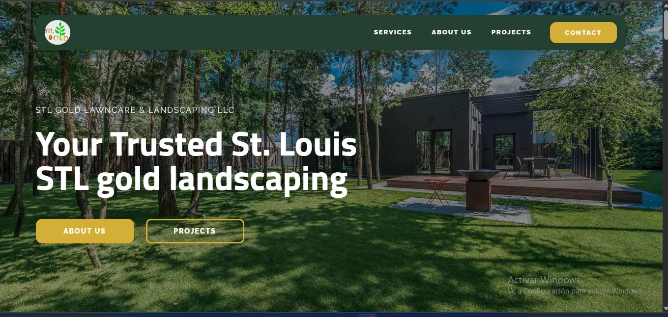 STL Gold Landscaping: Sitio web + automatización
