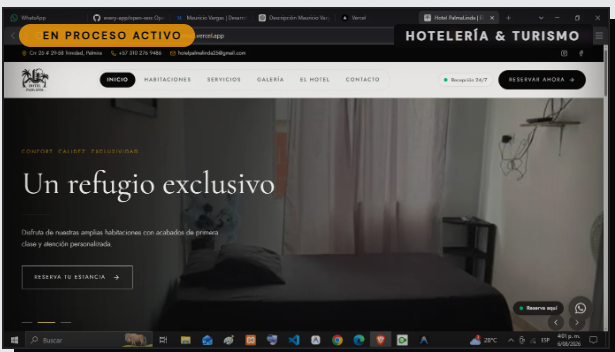 Plantilla Web Hotel Boutique: Demo · Hotelería y turismo